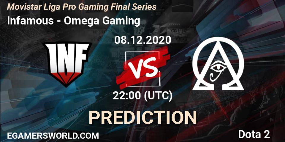 Infamous - Omega Gaming: Maç tahminleri. 08.12.20, Dota 2, Movistar Liga Pro Gaming Final Series