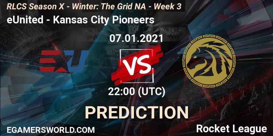 eUnited - Kansas City Pioneers: Maç tahminleri. 14.01.2021 at 22:00, Rocket League, RLCS Season X - Winter: The Grid NA - Week 3