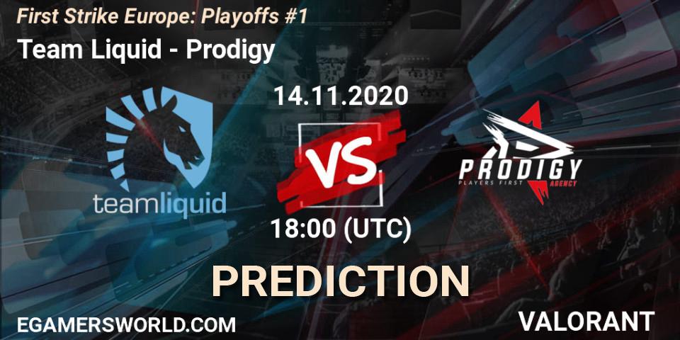 Team Liquid - Prodigy: Maç tahminleri. 14.11.20, VALORANT, First Strike Europe: Playoffs #1