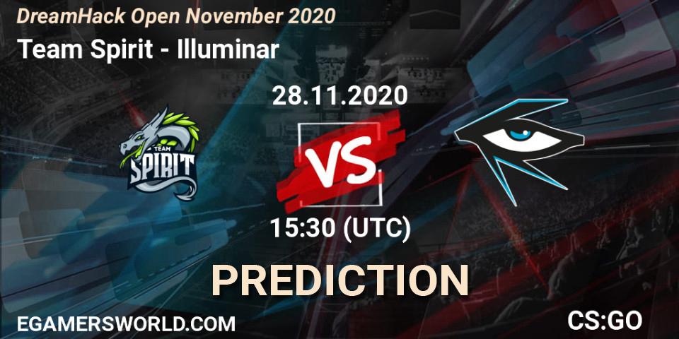 Team Spirit - Illuminar: Maç tahminleri. 28.11.2020 at 15:30, Counter-Strike (CS2), DreamHack Open November 2020