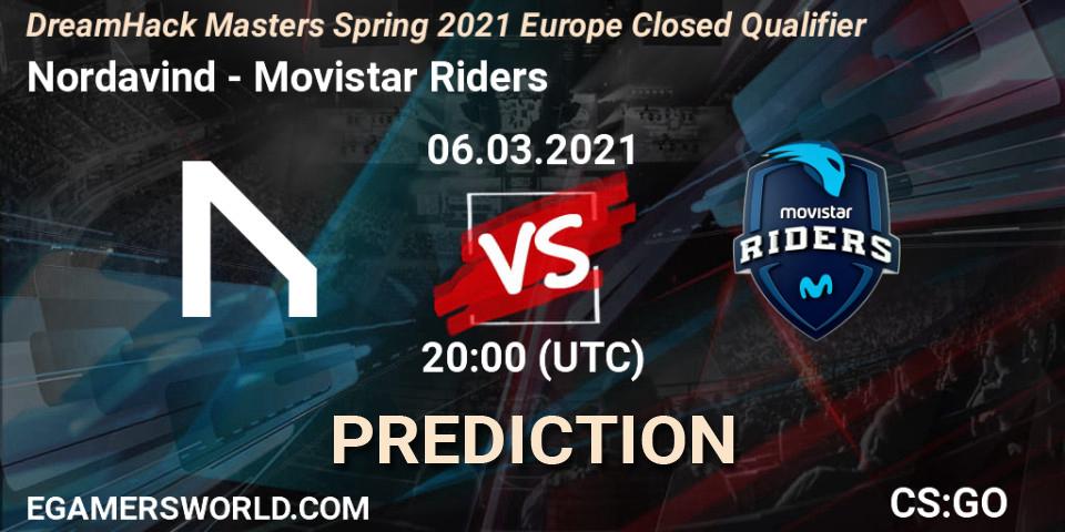 Nordavind - Movistar Riders: Maç tahminleri. 06.03.2021 at 20:15, Counter-Strike (CS2), DreamHack Masters Spring 2021 Europe Closed Qualifier