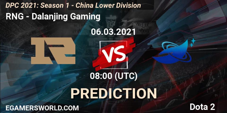 RNG - Dalanjing Gaming: Maç tahminleri. 06.03.2021 at 08:00, Dota 2, DPC 2021: Season 1 - China Lower Division