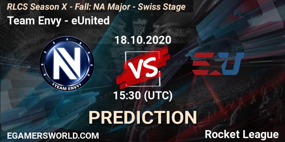 Team Envy - eUnited: Maç tahminleri. 18.10.2020 at 15:30, Rocket League, RLCS Season X - Fall: NA Major - Swiss Stage