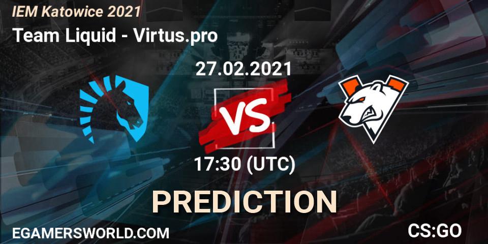 Team Liquid - Virtus.pro: Maç tahminleri. 27.02.21, CS2 (CS:GO), IEM Katowice 2021