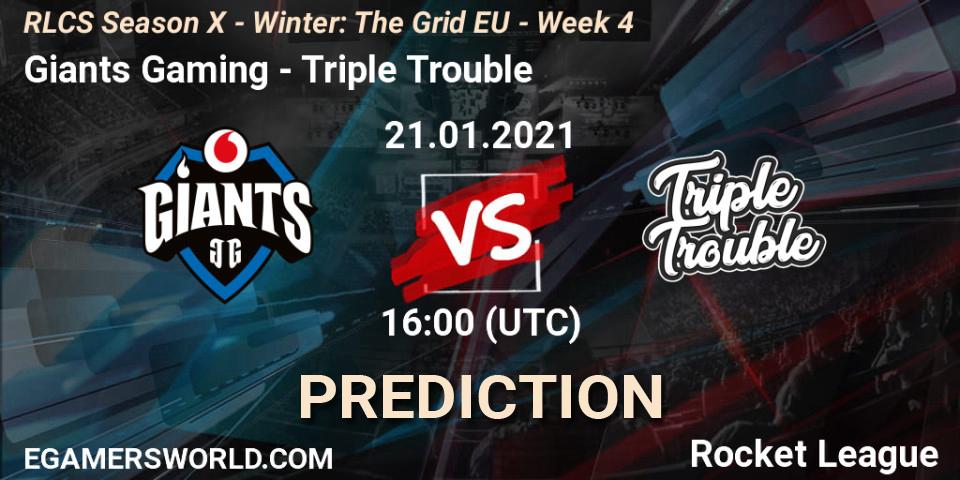 Giants Gaming - Triple Trouble: Maç tahminleri. 21.01.21, Rocket League, RLCS Season X - Winter: The Grid EU - Week 4