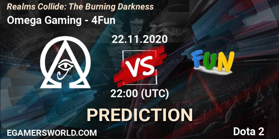 Omega Gaming - 4Fun: Maç tahminleri. 22.11.2020 at 22:21, Dota 2, Realms Collide: The Burning Darkness