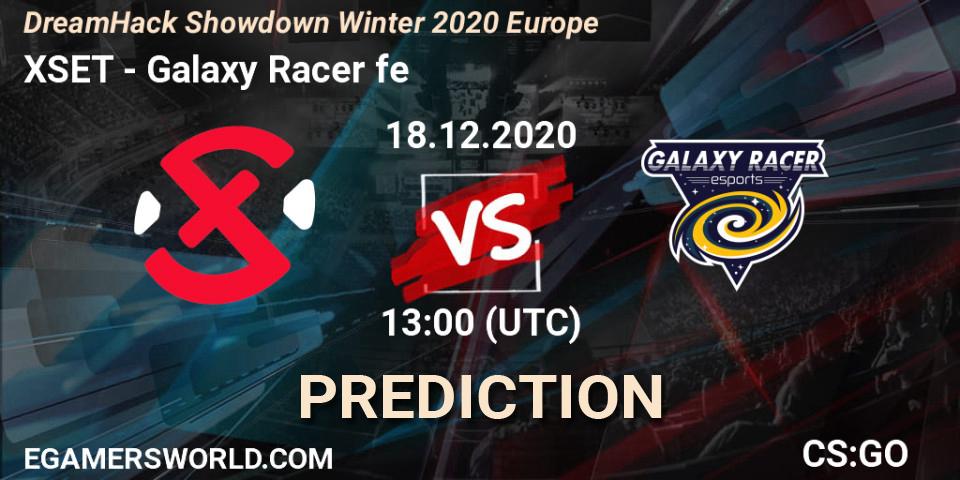 XSET - Galaxy Racer fe: Maç tahminleri. 18.12.2020 at 13:00, Counter-Strike (CS2), DreamHack Showdown Winter 2020 Europe