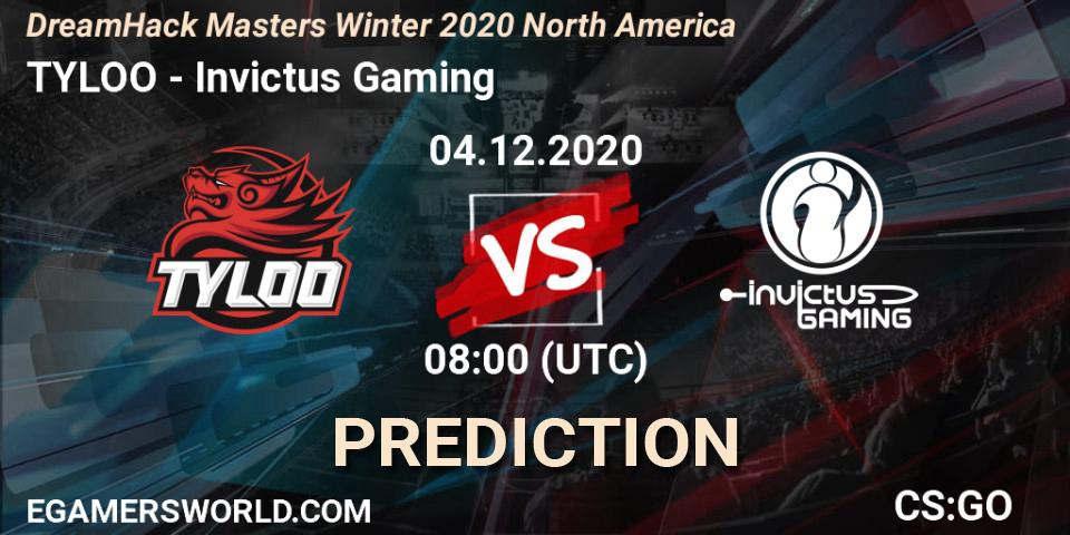 TYLOO - Invictus Gaming: Maç tahminleri. 04.12.2020 at 08:00, Counter-Strike (CS2), DreamHack Masters Winter 2020 Asia