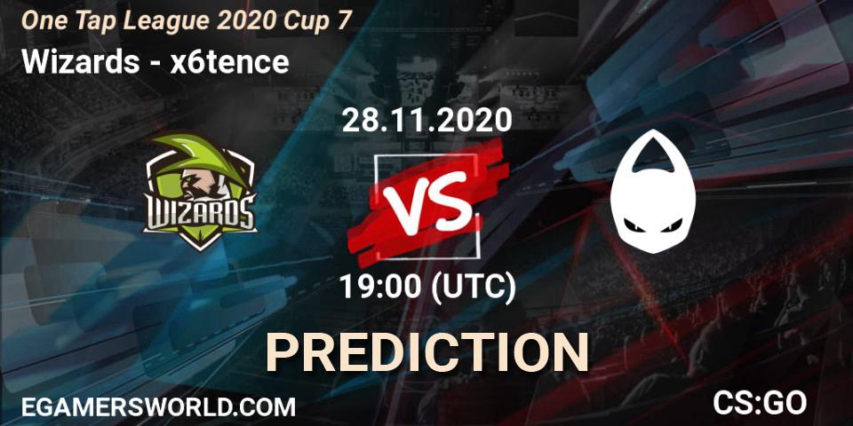 Wizards - x6tence: Maç tahminleri. 28.11.2020 at 18:10, Counter-Strike (CS2), One Tap League 2020 Cup 7