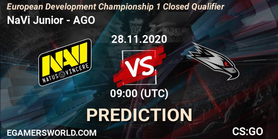 NaVi Junior - AGO: Maç tahminleri. 28.11.2020 at 09:00, Counter-Strike (CS2), European Development Championship 1 Closed Qualifier
