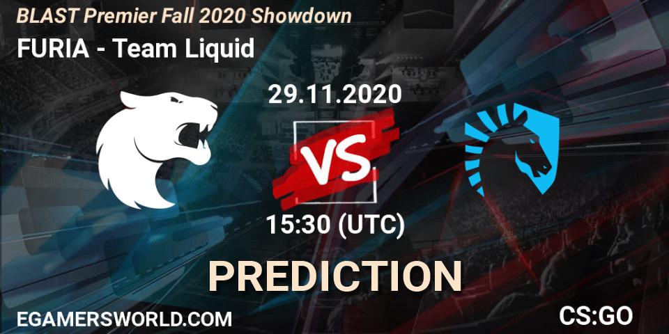 FURIA - Team Liquid: Maç tahminleri. 29.11.2020 at 15:30, Counter-Strike (CS2), BLAST Premier Fall 2020 Showdown