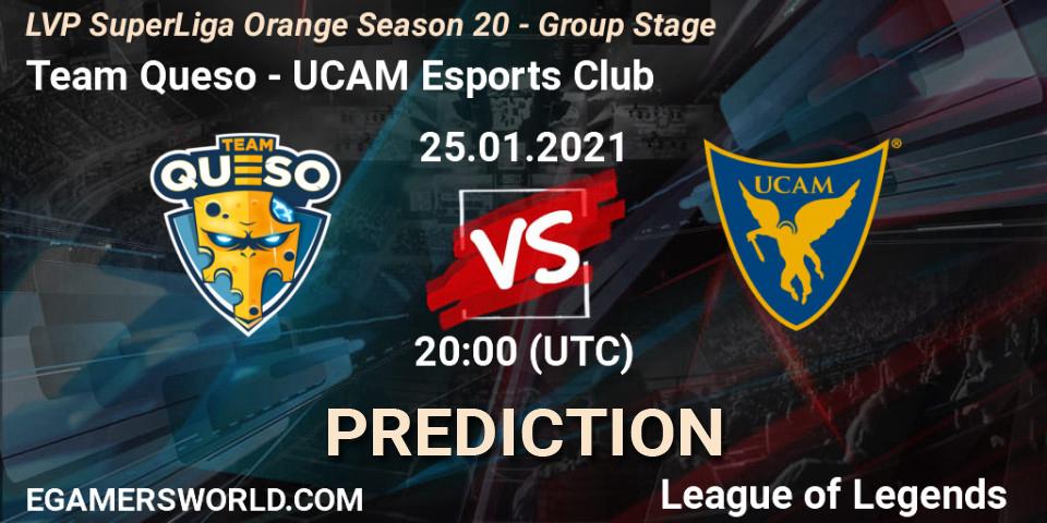Team Queso - UCAM Esports Club: Maç tahminleri. 25.01.2021 at 20:00, LoL, LVP SuperLiga Orange Season 20 - Group Stage