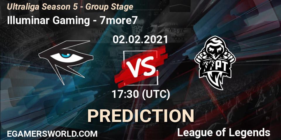 Illuminar Gaming - 7more7: Maç tahminleri. 02.02.2021 at 17:30, LoL, Ultraliga Season 5 - Group Stage
