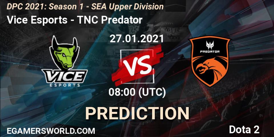 Vice Esports - TNC Predator: Maç tahminleri. 27.01.2021 at 08:03, Dota 2, DPC 2021: Season 1 - SEA Upper Division