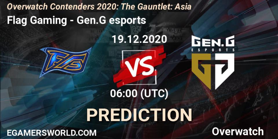 Flag Gaming - Gen.G esports: Maç tahminleri. 19.12.20, Overwatch, Overwatch Contenders 2020: The Gauntlet: Asia