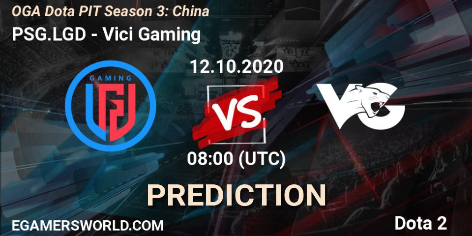 PSG.LGD - Vici Gaming: Maç tahminleri. 12.10.2020 at 08:01, Dota 2, OGA Dota PIT Season 3: China
