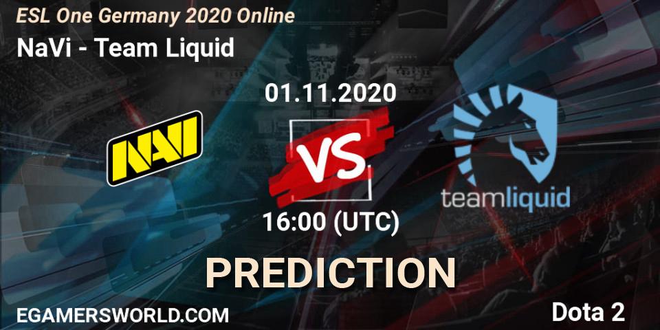 NaVi - Team Liquid: Maç tahminleri. 01.11.2020 at 16:00, Dota 2, ESL One Germany 2020 Online