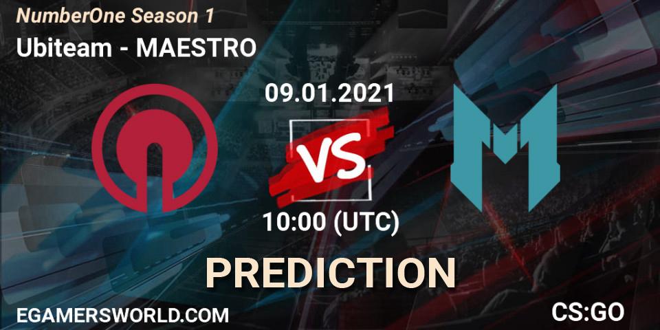 Ubiteam - MAESTRO: Maç tahminleri. 09.01.2021 at 10:10, Counter-Strike (CS2), NumberOne Season 1