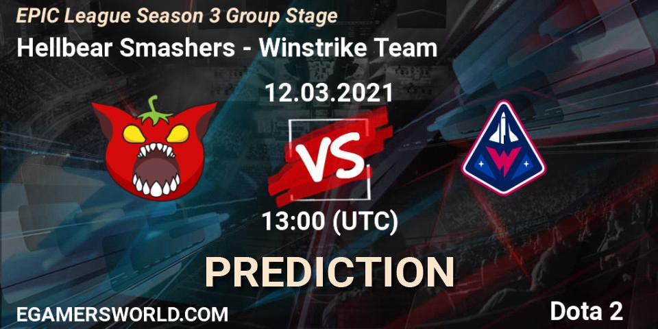 Hellbear Smashers - Winstrike Team: Maç tahminleri. 12.03.2021 at 13:01, Dota 2, EPIC League Season 3 Group Stage