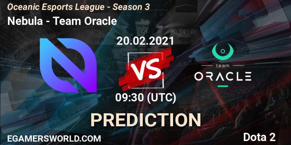 Nebula - Team Oracle: Maç tahminleri. 20.02.21, Dota 2, Oceanic Esports League - Season 3
