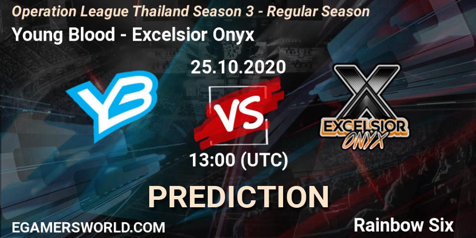 Young Blood - Excelsior Onyx: Maç tahminleri. 25.10.2020 at 13:00, Rainbow Six, Operation League Thailand Season 3 - Regular Season