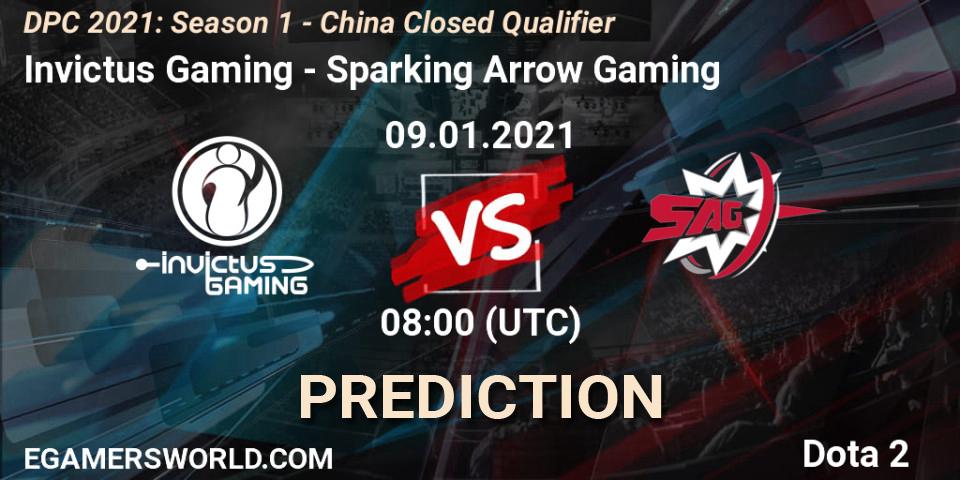 Invictus Gaming - Sparking Arrow Gaming: Maç tahminleri. 09.01.2021 at 08:05, Dota 2, DPC 2021: Season 1 - China Closed Qualifier