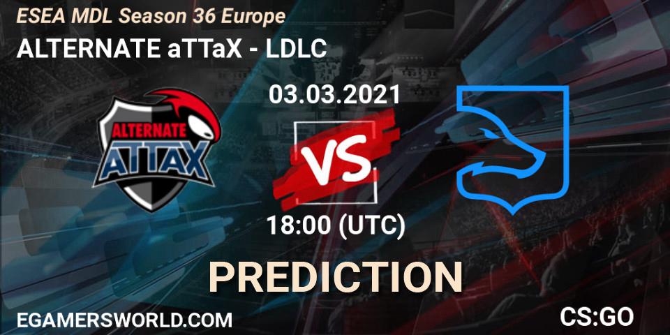 ALTERNATE aTTaX - LDLC: Maç tahminleri. 03.03.2021 at 18:00, Counter-Strike (CS2), MDL ESEA Season 36: Europe - Premier division