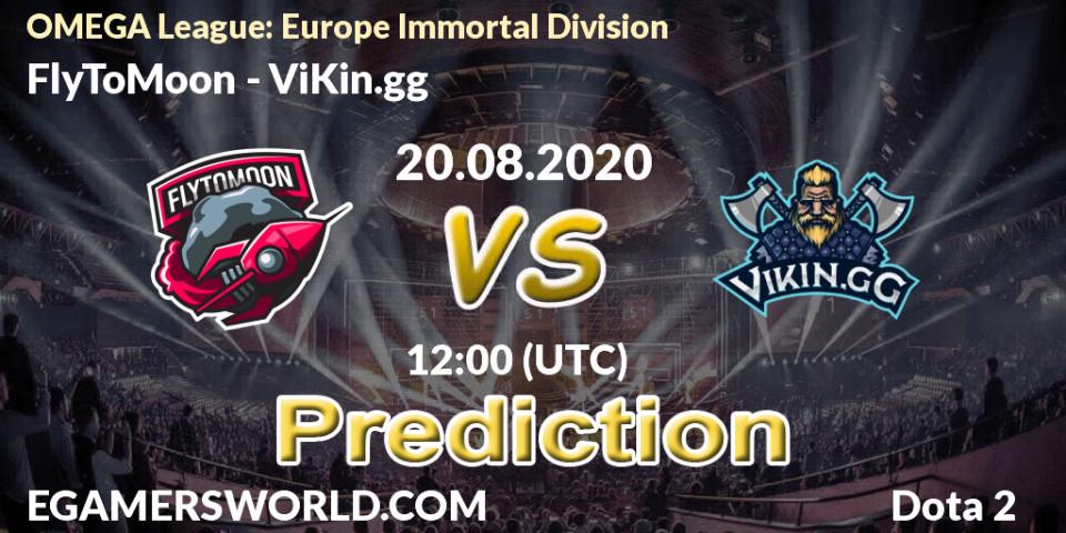 FlyToMoon - ViKin.gg: Maç tahminleri. 20.08.2020 at 12:01, Dota 2, OMEGA League: Europe Immortal Division