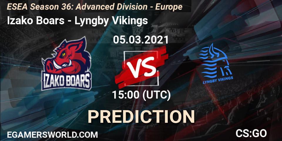 Izako Boars - Lyngby Vikings: Maç tahminleri. 05.03.2021 at 15:00, Counter-Strike (CS2), ESEA Season 36: Europe - Advanced Division