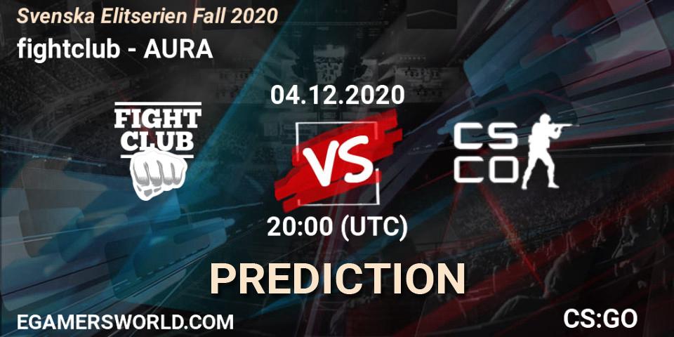 fightclub - AURA: Maç tahminleri. 04.12.2020 at 20:35, Counter-Strike (CS2), Svenska Elitserien Fall 2020