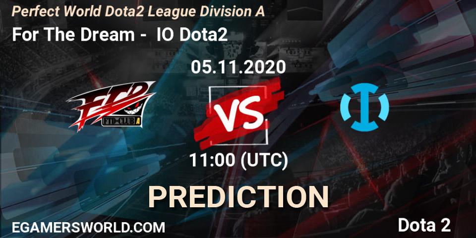 For The Dream - IO Dota2: Maç tahminleri. 05.11.2020 at 11:25, Dota 2, Perfect World Dota2 League Division A
