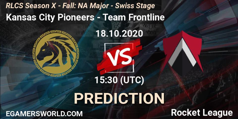 Kansas City Pioneers - Team Frontline: Maç tahminleri. 18.10.2020 at 15:30, Rocket League, RLCS Season X - Fall: NA Major - Swiss Stage