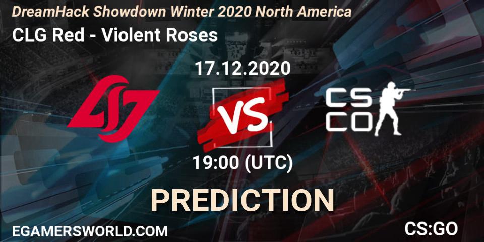 CLG Red - Violent Roses: Maç tahminleri. 17.12.2020 at 19:15, Counter-Strike (CS2), DreamHack Showdown Winter 2020 North America