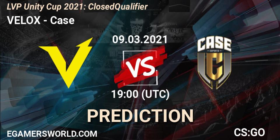 VELOX - Case: Maç tahminleri. 09.03.2021 at 16:00, Counter-Strike (CS2), LVP Unity Cup Spring 2021: Closed Qualifier