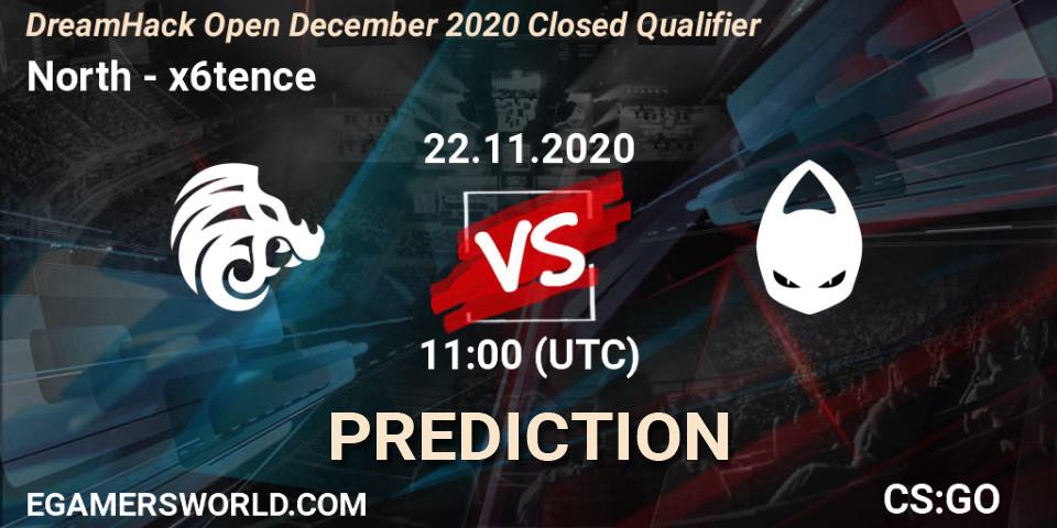 North - x6tence: Maç tahminleri. 22.11.20, CS2 (CS:GO), DreamHack Open December 2020 Closed Qualifier