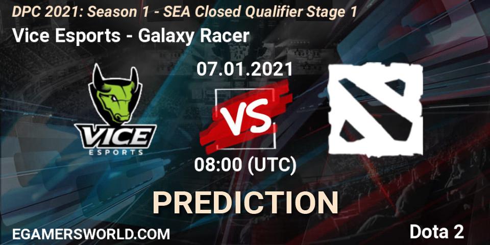 Vice Esports - Galaxy Racer: Maç tahminleri. 07.01.2021 at 07:31, Dota 2, DPC 2021: Season 1 - SEA Closed Qualifier Stage 1