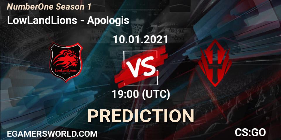 LowLandLions - Apologis: Maç tahminleri. 10.01.2021 at 19:00, Counter-Strike (CS2), NumberOne Season 1