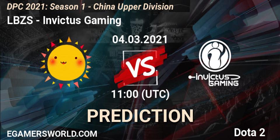 LBZS - Invictus Gaming: Maç tahminleri. 04.03.2021 at 11:01, Dota 2, DPC 2021: Season 1 - China Upper Division