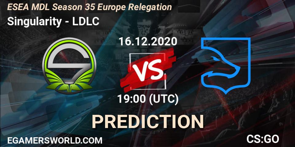 Singularity - LDLC: Maç tahminleri. 16.12.2020 at 19:00, Counter-Strike (CS2), ESEA MDL Season 35 Europe Relegation