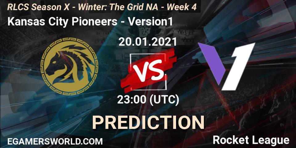 Kansas City Pioneers - Version1: Maç tahminleri. 20.01.2021 at 23:00, Rocket League, RLCS Season X - Winter: The Grid NA - Week 4