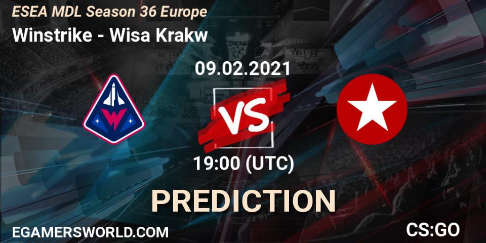 Winstrike - Wisła Kraków: Maç tahminleri. 09.02.2021 at 18:05, Counter-Strike (CS2), MDL ESEA Season 36: Europe - Premier division