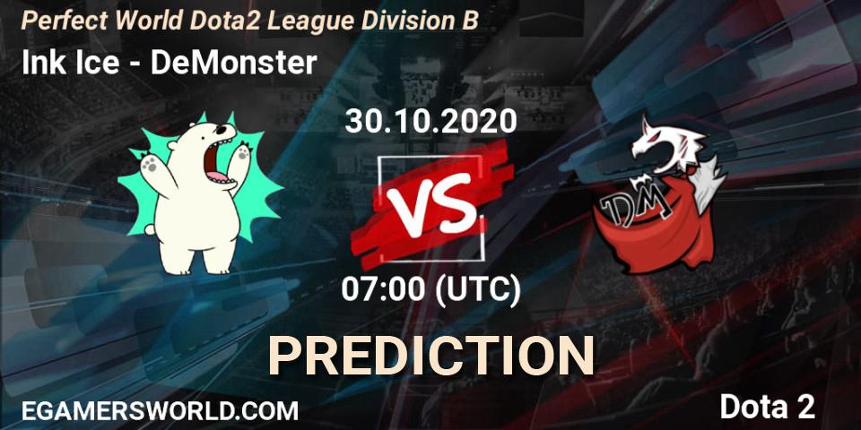 Ink Ice - DeMonster: Maç tahminleri. 30.10.2020 at 07:16, Dota 2, Perfect World Dota2 League Division B