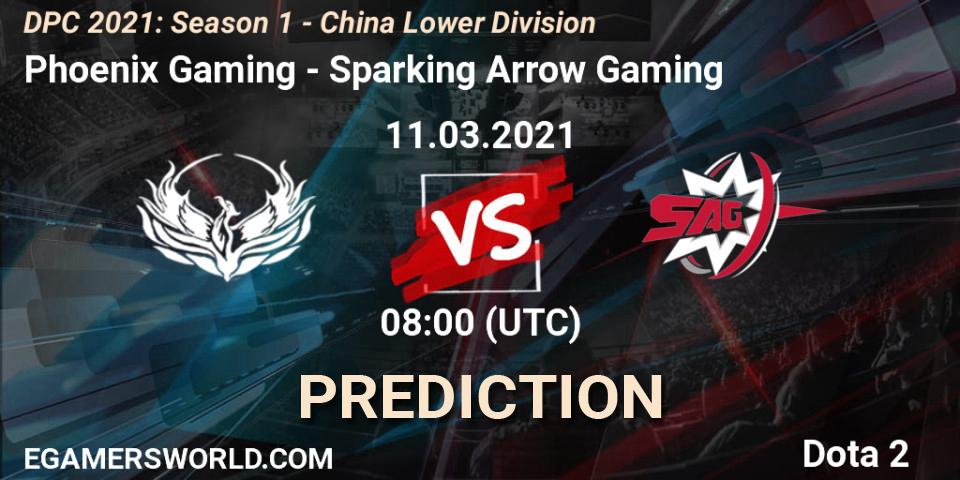 Phoenix Gaming - Sparking Arrow Gaming: Maç tahminleri. 11.03.2021 at 08:04, Dota 2, DPC 2021: Season 1 - China Lower Division