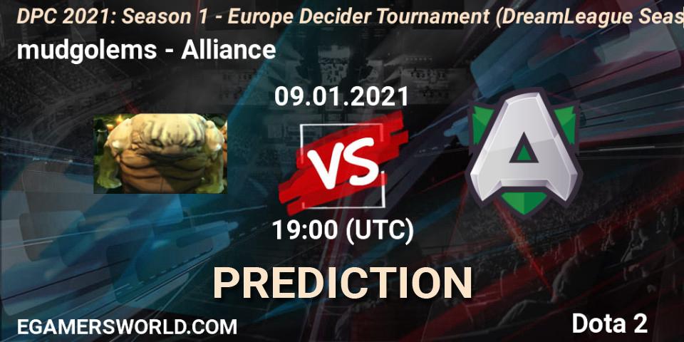 mudgolems - Alliance: Maç tahminleri. 09.01.2021 at 19:00, Dota 2, DPC 2021: Season 1 - Europe Decider Tournament (DreamLeague Season 14)