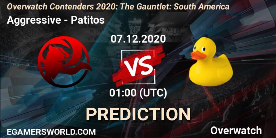 Aggressive - Patitos: Maç tahminleri. 07.12.2020 at 01:00, Overwatch, Overwatch Contenders 2020: The Gauntlet: South America