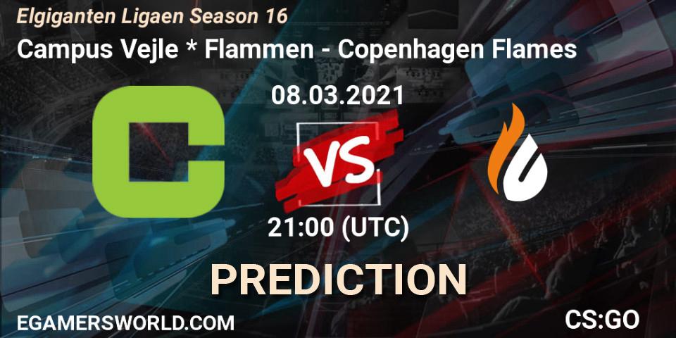 Campus Vejle * Flammen - Copenhagen Flames: Maç tahminleri. 08.03.2021 at 21:00, Counter-Strike (CS2), Elgiganten Ligaen Season 16