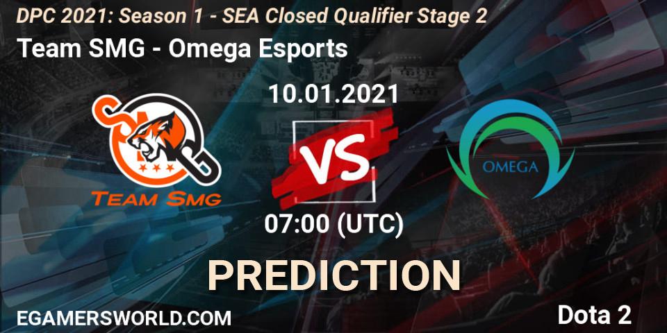 Team SMG - Omega Esports: Maç tahminleri. 10.01.2021 at 07:08, Dota 2, DPC 2021: Season 1 - SEA Closed Qualifier Stage 2