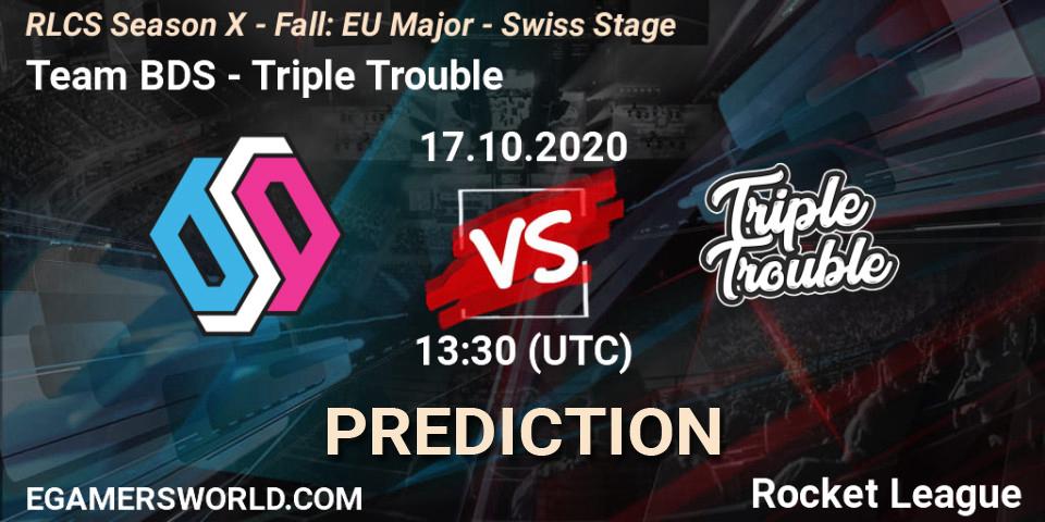 Team BDS - Triple Trouble: Maç tahminleri. 17.10.2020 at 13:30, Rocket League, RLCS Season X - Fall: EU Major - Swiss Stage