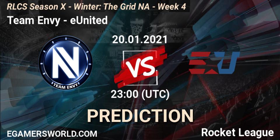 Team Envy - eUnited: Maç tahminleri. 20.01.2021 at 23:00, Rocket League, RLCS Season X - Winter: The Grid NA - Week 4