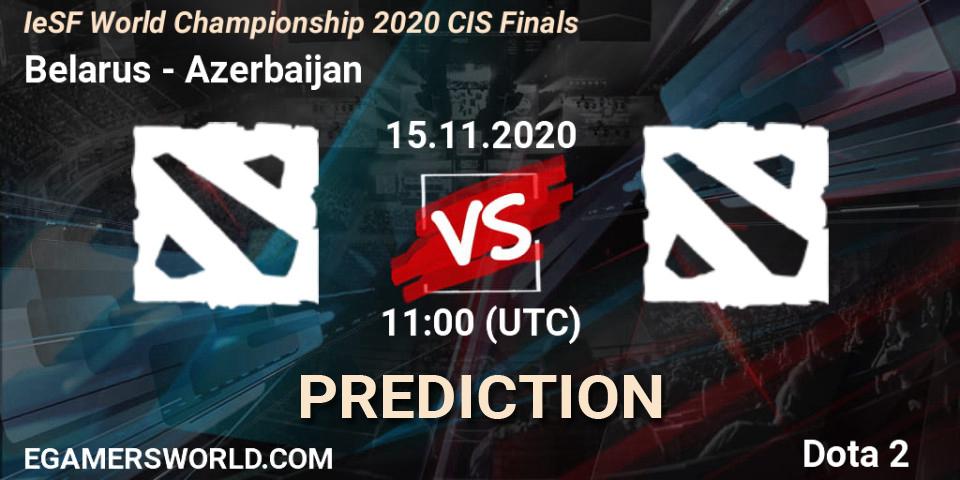Belarus - Azerbaijan: Maç tahminleri. 15.11.2020 at 10:44, Dota 2, IeSF World Championship 2020 CIS Finals